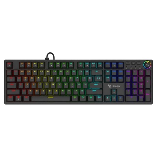 Clavier mécanique Savio STYX Outemu Red disposition US rétroéclairé RGB