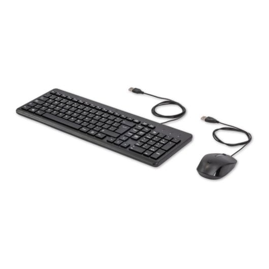 Clavier membrane HP 150 Layout EN filaire avec souris USB noir