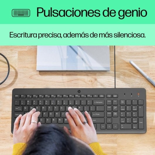 Clavier membrane HP 150 Layout EN filaire avec souris USB noir