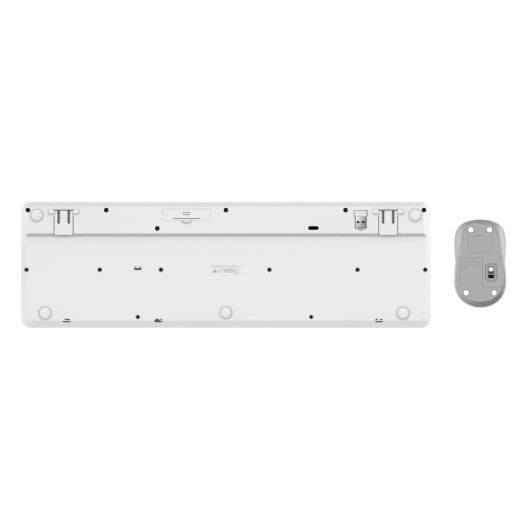 Clavier à membrane Trust Ody II AZERTY sans fil avec souris intégrée blanc