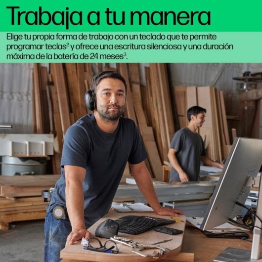 Tastiera a membrana HP Ergonomica 960 Layout EN wireless Bluetooth tastierino separato