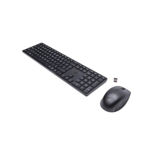 Tastiera a membrana HP Combo 650 Layout IT wireless con mouse incluso nero