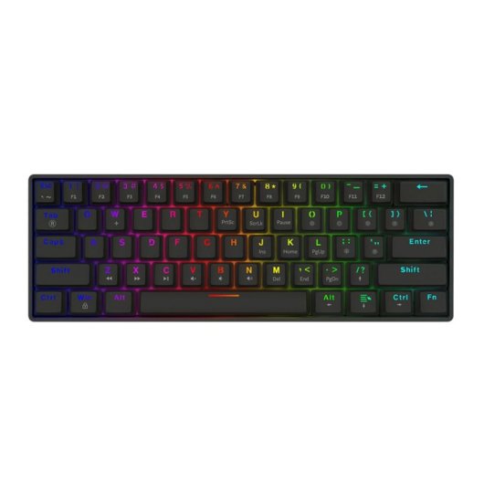 Clavier mécanique Savio Blackout X2 Red Layout US rétroéclairé RGB 60%