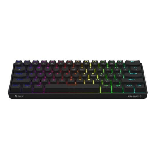 Clavier mécanique Savio BLACKOUT X2 BROWN Layout UK rétroéclairé RGB 60%