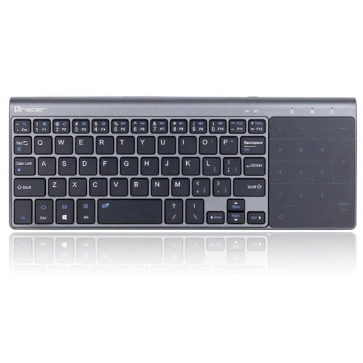 Clavier à membrane Tracer TRAKLA46934 AZERTY sans fil avec touchpad noir/gris