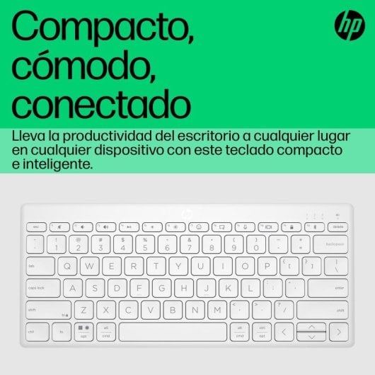 Teclado mecânico HP 350 Compacto Bluetooth Layout PT resistente a líquidos branco