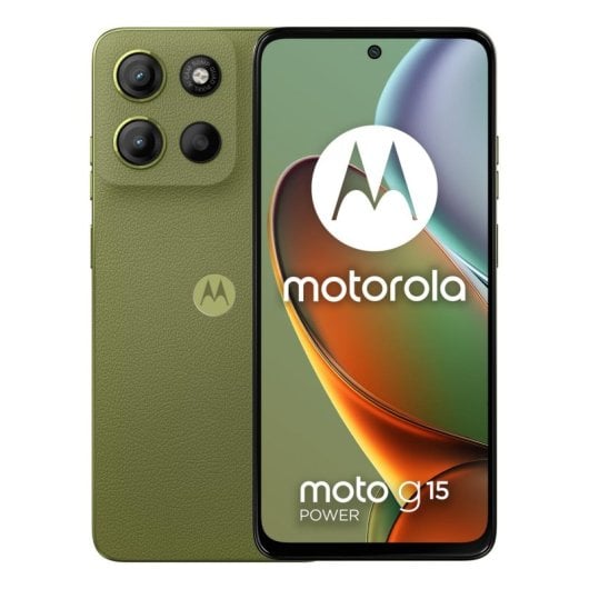 Motorola Moto G15 Power 8GB 256GB 6.72" LCD 4G Dual SIM Batería 6000mAh NFC IP54 Android 15 Verde