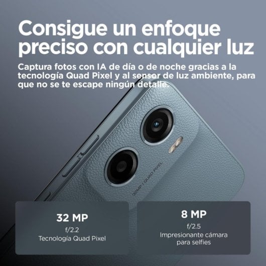 Motorola Moto E15 2GB 64GB 6.67" LCD 90Hz 4G Dual SIM Batería 5200mAh Android 14 Azul