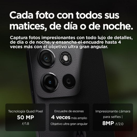 Motorola Moto G15 8GB 128GB 6.72" LCD 4G Dual SIM Cámara 50MP TurboPower Android 15 Gris
