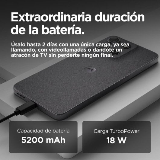 Motorola Moto G15 8GB 128GB 6.72" LCD 4G Dual SIM Cámara 50MP TurboPower Android 15 Gris