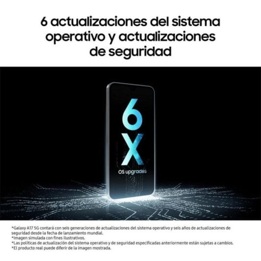 Samsung Galaxy A17 5G 8GB 256GB 6.7" Super AMOLED Móvil con IA Negro Versión Importada EU