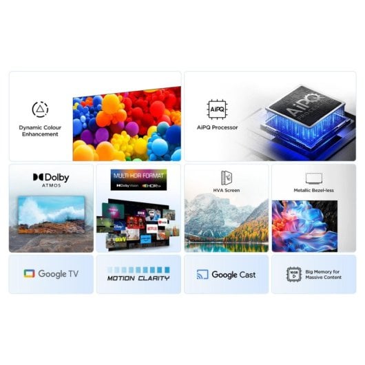 TV TCL DLED V6C 75" 4K Ultra HD Smart TV Google TV Metallic