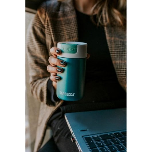 Borraccia termica Kambukka Olympus 300 ml grigia isolamento 6h caldo 11h freddo