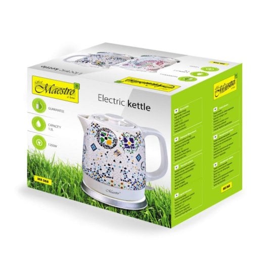 Bollitore Maestro MR068 Blue 1,5 L 1200 W ceramica protezione surriscaldamento