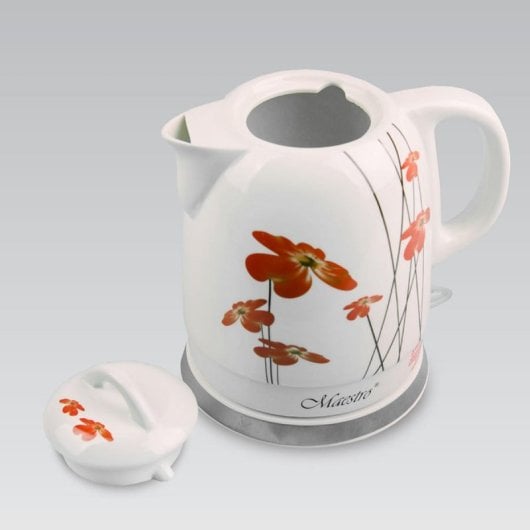Bollitore Maestro MR-066-RED FLOWERS 1,5 L Ceramica Rosso Bianco 1200 W