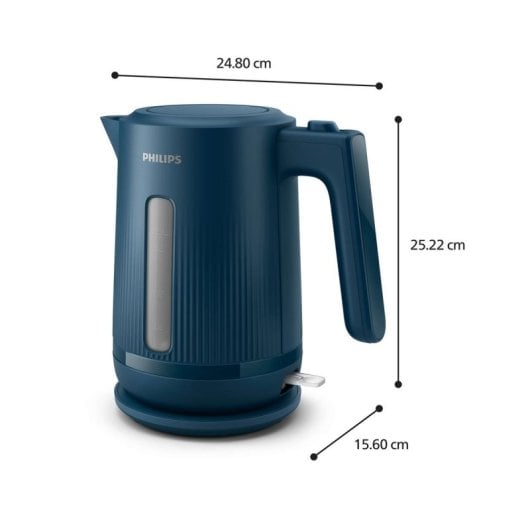 Wasserkocher Philips 3000 series HD9318/20 1,7 L 2200 W Blau kabellos Kunststoff