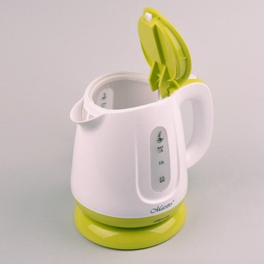 Bollitore Maestro Feel MR013 1L 1100W verde bianco plastica sicurezza