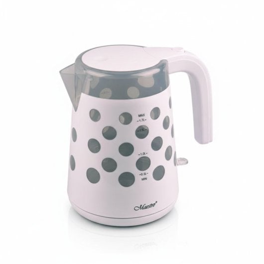 Wasserkocher Maestro MR045 1,7 L 2200 W Weiß Kunststoff Thermostat