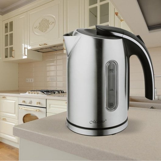 Bollitore Maestro MR059 1,7 L 2000 W Acciaio Inox Nero con Auto-off