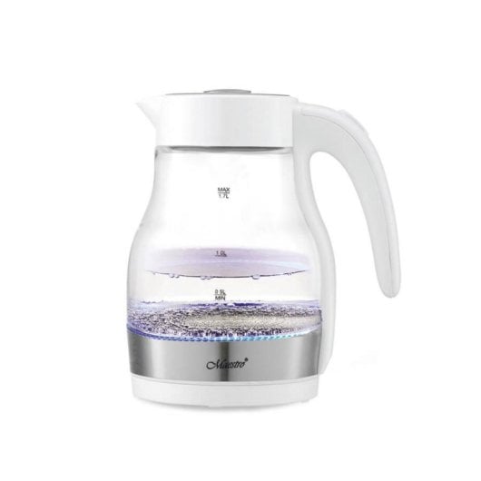 Bollitore Maestro MR061 1,7 L 2200 W Vetro Bianco Indicatore Acqua