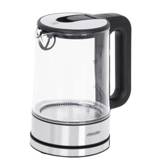 Bouilloire Mesko MS 1301B 1,7 L 2200 W verre inox thermorégulation