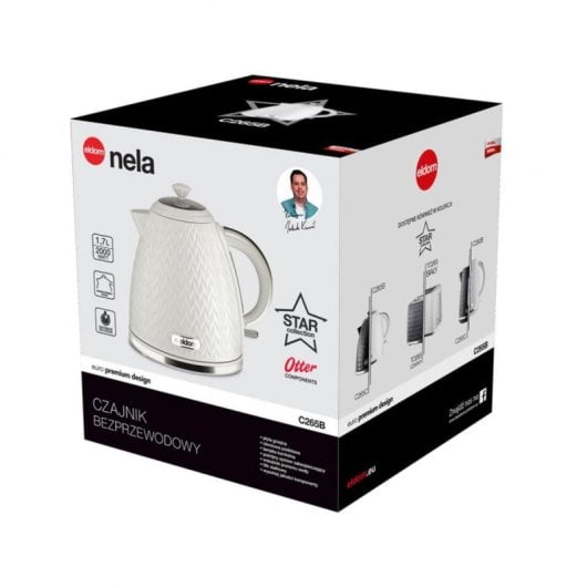 Hervidor Eldom C265B NELA 1,7 L 2000W Blanco Protección Sobrecalentamiento