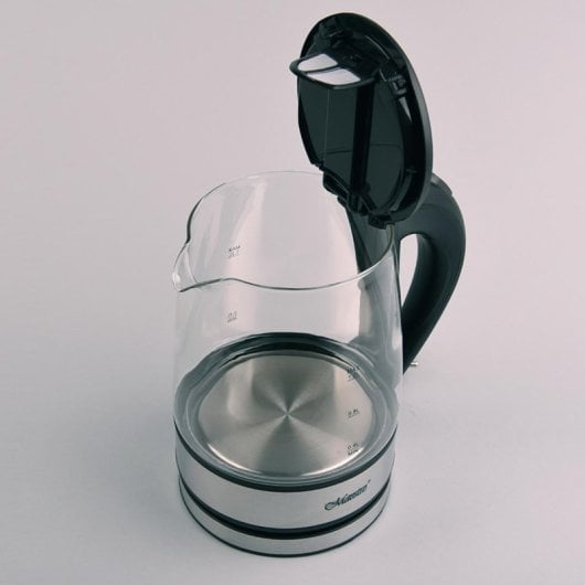 Bollitore Maestro Feel MR062 1,2 L 1630 W vetro nero trasparente