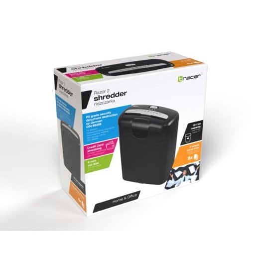Destruidora Tracer Razor 2 Corte em Tiras 10L 70dB P-2 Preta