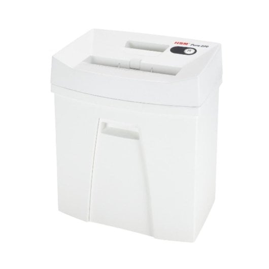 Destructeur de documents HSM Pure 220 coupe particules 7 feuilles P-4 blanc