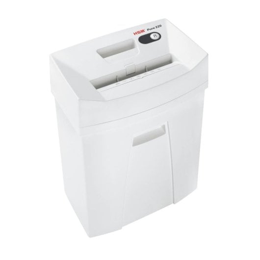 Destructeur de documents HSM Pure 220 coupe particules 7 feuilles P-4 blanc