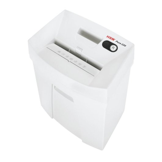 Destructeur de documents HSM Pure 220 coupe particules 7 feuilles P-4 blanc