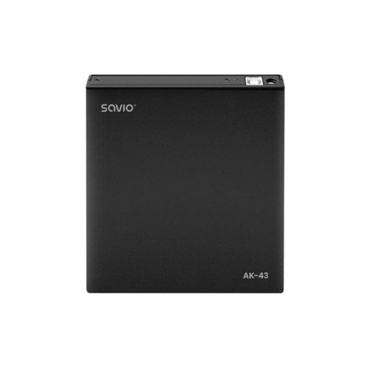 Unidad óptica externa Savio AK-43 DVD±RW USB 2.0 Negra compacta