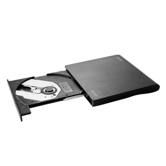 Grabadora externa Savio AK-59 Slim DVD±RW USB-C y USB-A negra