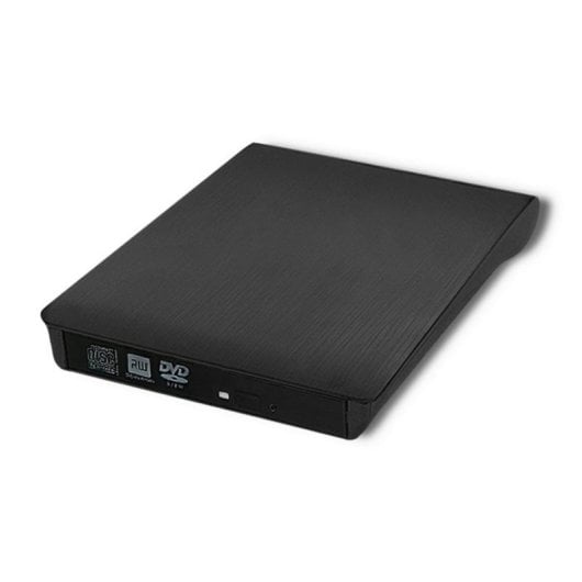 Grabadora DVD-RW Externa Qoltec 51857 Negra SATA para Portátil Plug and Play