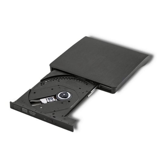 Grabadora DVD-RW Externa Qoltec 51857 Negra SATA para Portátil Plug and Play