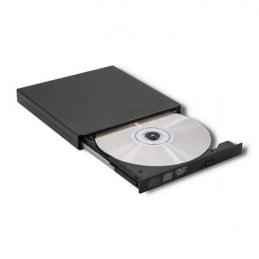 Unidad óptica Qoltec 51858 Externa DVD-RW USB 2.0 eSATA Negra