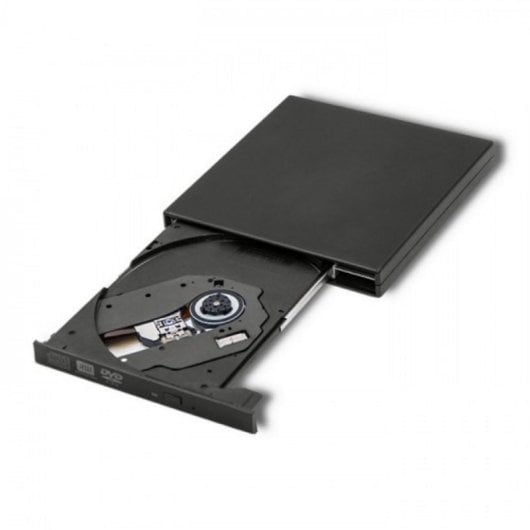 Unidad óptica Qoltec 51858 Externa DVD-RW USB 2.0 eSATA Negra