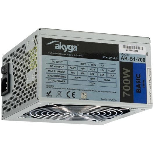 Fonte d alimentation Akyga 700W Certifié CE AK-B1-700 ATX Active PFC SATA PCIe