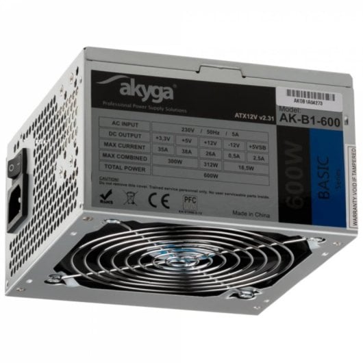 Alimentation Akyga 600W Non-Modulaire ATX AK-B1-600 Protection avancée