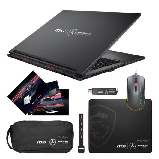 Portátil MSI Stealth A16 Mercedes AMG 16" AMD Ryzen AI 9 370 64GB 2TB SSD RTX 5070 8GB OLED