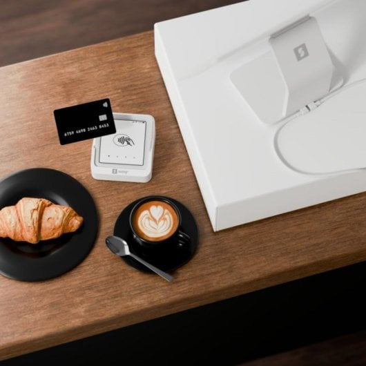 SumUp Gaveta de Numerário Compacta com 5 Notas, 8 Moedas e Fecho Eletrónico Branco