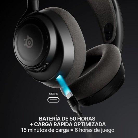 Auriculares SteelSeries Arctis Nova 7 Gen 2 inalámbricos Bluetooth 2,4 GHz Gaming con Cancelación de Ruido negros