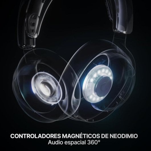 Auriculares SteelSeries Arctis Nova 7 Gen 2 inalámbricos Bluetooth 2,4 GHz Gaming con Cancelación de Ruido negros