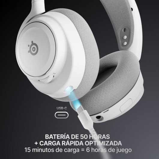 Auriculares Steelseries Arctis Nova 7 Gen 2 draadloos Bluetooth Gaming met Ruisonderdrukking Wit
