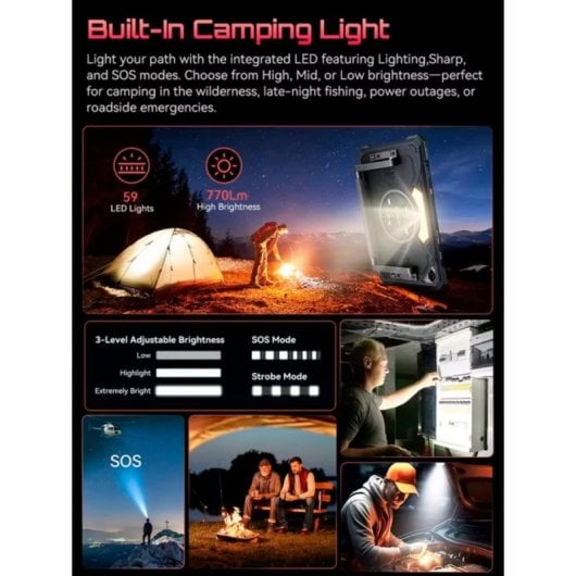 Tablet Cubot Tab KingKong S 10,1" 256GB 4G 15300mAh Android 15 Noir