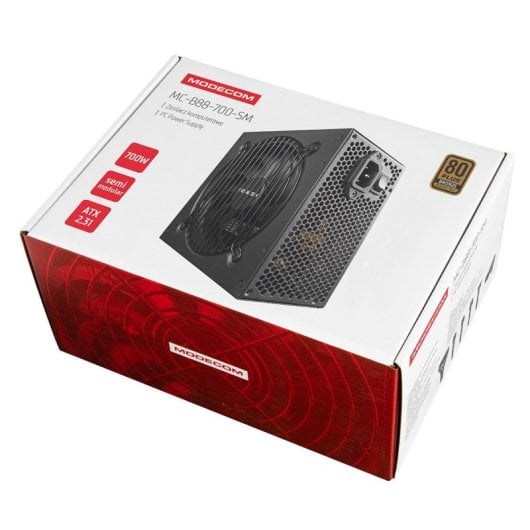Fonte di Alimentazione Modecom 700W 80 PLUS Bronze MC-B88-700-SM ATX PFC Attivo