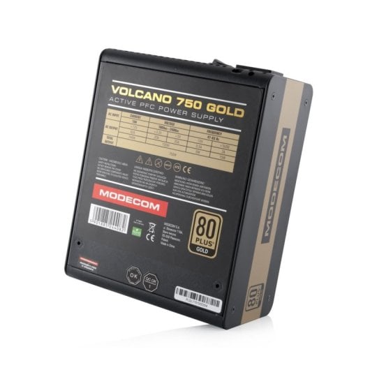Alimentation Modecom 750W 80 PLUS Gold Volcano Gold Modulaire ATX