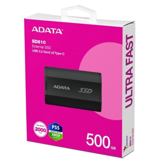 Disco Duro ADATA SD810 500 GB SSD USB 3.2 Gen 2x2 2000 MB/s IP68
