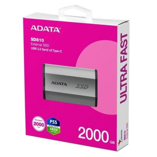 Disco Duro Adata SD810 2TB SSD Externo 2000MB/s IP68 USB 3.2 Gen 2x2
