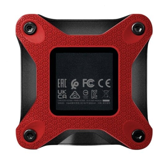 ADATA SD620 SSD Externo 1TB USB 3.2 520MB/s Resistente ao Choque Vermelho